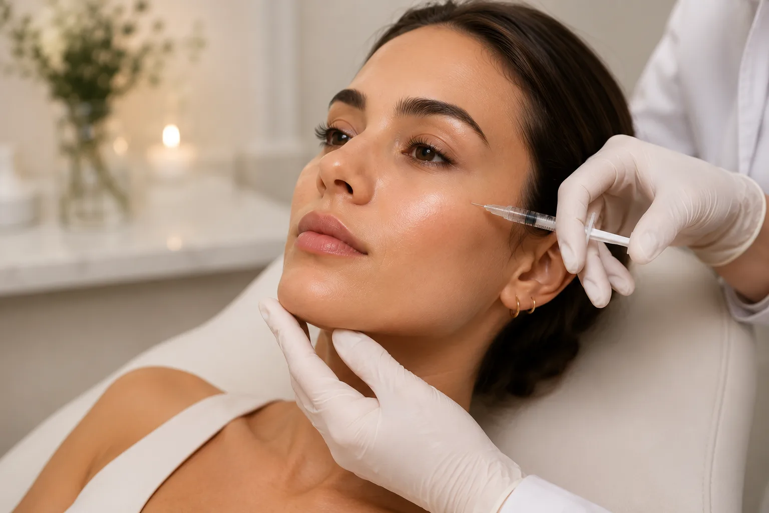 Facial filler and contour treatment.