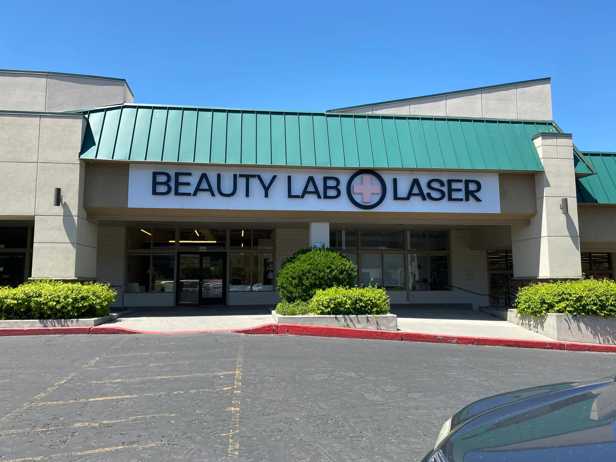 Beauty Lab + Laser storefront in Murray, Utah.