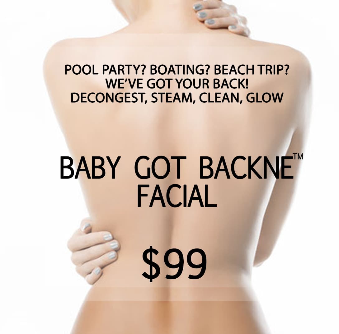 Baby Got Backne Back Facial product graphic.