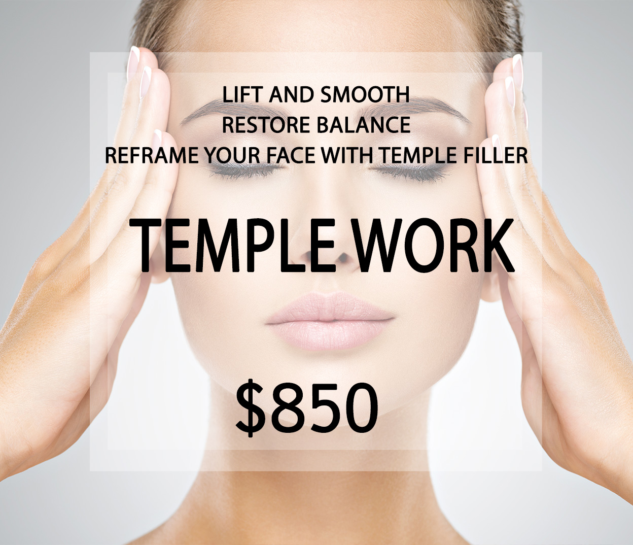 Temple Work- Filler for the Temples