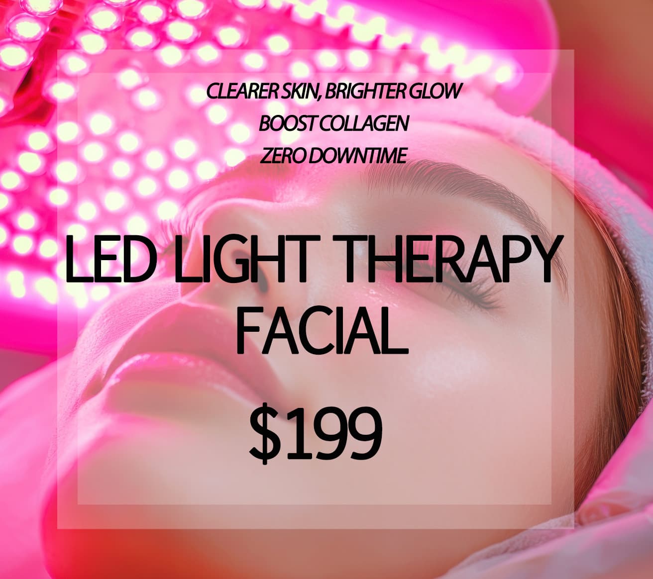 LED Light Therapy Facial product graphic.