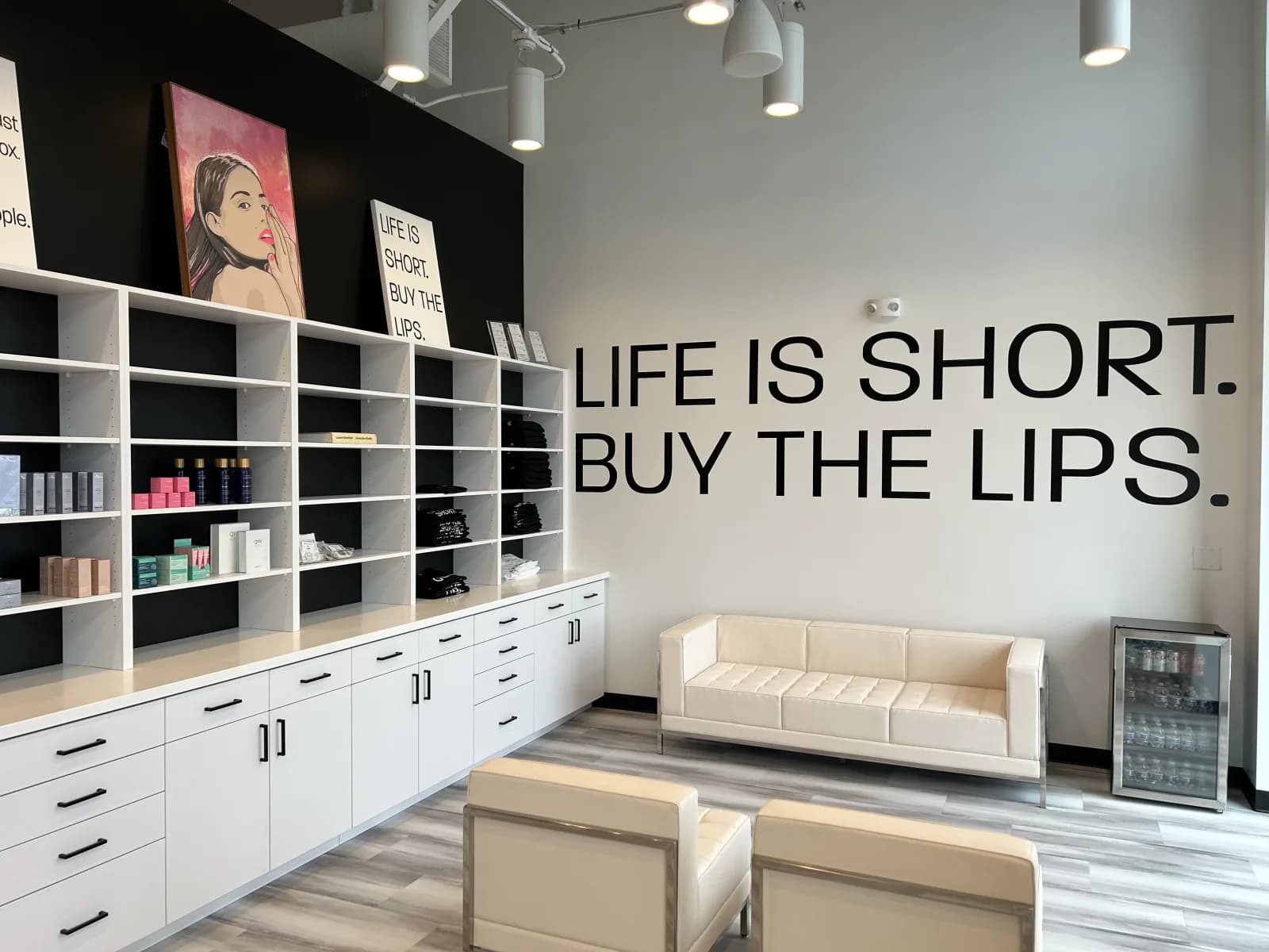 Beauty Lab + Laser's Riverton, Utah lounge.