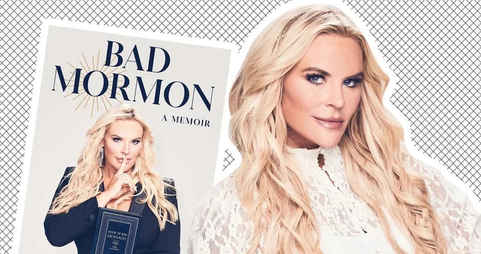 The Cut photo illustration pairing Heather Gay with her Bad Mormon memoir.